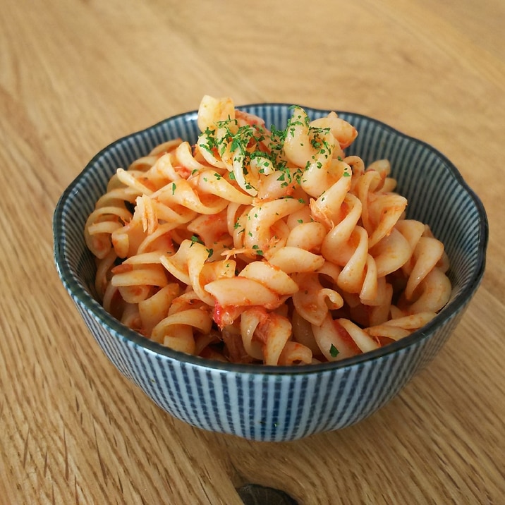 お弁当のおかず☆くるくるマカロニパスタ